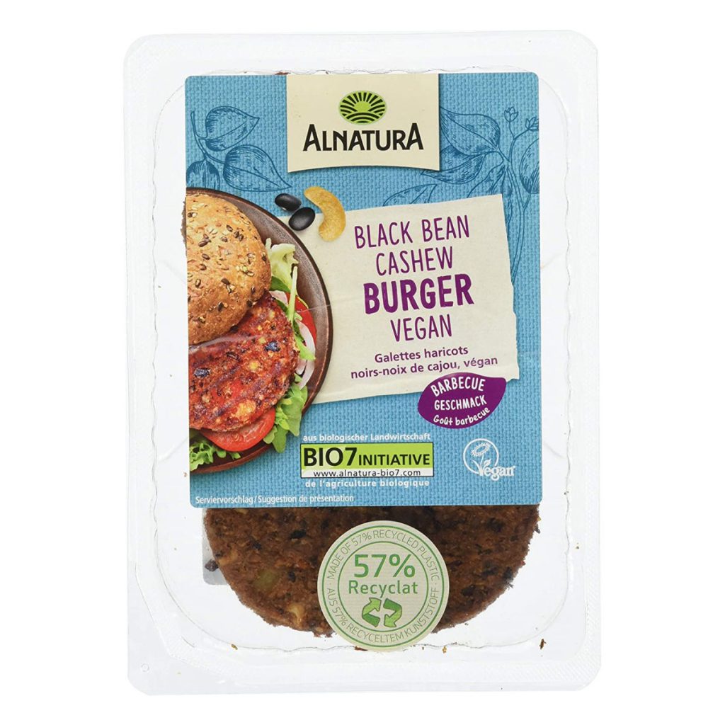 Alnatura Black Bean Cashew Burger